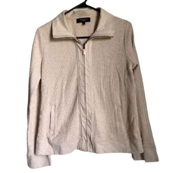 Talbots Tan Zip-Up Light Jacket — Size M - Picture 2 of 6